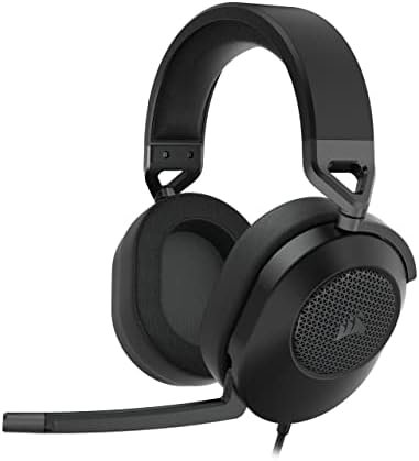 Corsair HS65 Surround Wired Gaming Headset - Dolby 7.1 Surround Sound - SonarWorks SoundID - Compatible iCUE - PC, Mac, PS5, PS4, Xbox, Nintendo Switch, Mobile - Carbon