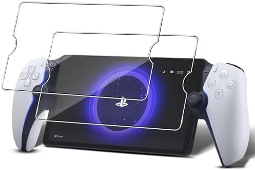For Sony PS5 PlayStation Portal Tempered Glass, 【2 Pieces】 9H Hardness Scratch Resistant Tempered Glass Membrane, Bubble-Free Anti-Fingerprint HD Protection Clear