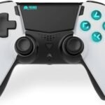 Freaks And Geeks-Manette Sans Fil Bluetooth pour PS5 et PS5 slim - N&B