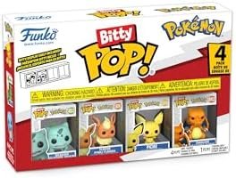 Funko Bitty Pop! Pokemon – Bulbasaur – 4 Packet A Mystery Mini Figurine in Surprise – 2.2 cm Collectable – Stackable Shelf Included