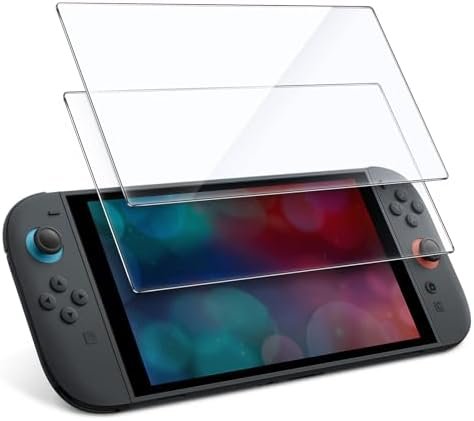 JETech Screen Protector for Nintendo Switch 2 2025, 9H Tempered Glass Film, Anti-Scratch, HD Transparent, Pack of 2
