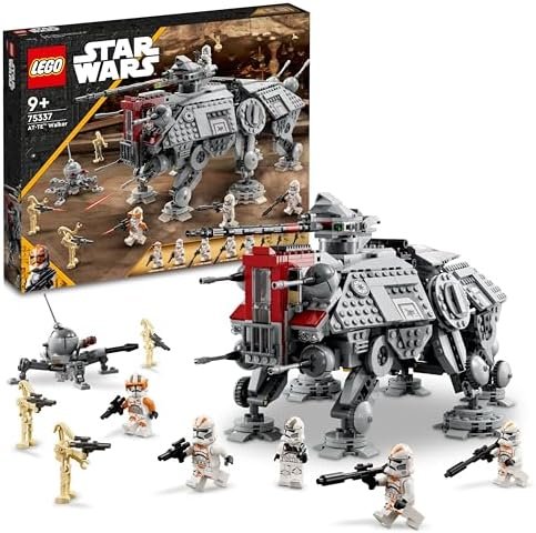 LEGO 75337 Star Wars Le Marcheur AT-TE, Jouet, Construction de Figurines de Droïdes de Combat, Ensemble La Revanche des Sith, avec Clone Troopers