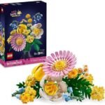 LEGO Botanicals Small Sunny Bouquet – Building Game with Artificial Flowers Including Tulip & Peony – Christmas Decoration – Birthday Gift Idea for Girls and Teens 10347