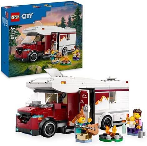 LEGO City Adventure Motorhome Building Set for Boys and Girls from 6 Years + Includes Baby, Accessories and Guitar - Birthday Gift Idea for Adventurers 60454
