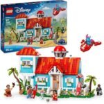 LEGO Disney Lilo and Stitch House on the Beach - Building Game with 6 Bedrooms, Observatory, Ship & 5 Minifigures - Birthday Gift for Girl, Boy & Fans from 9 Years 43268