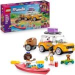 LEGO Friends Car Journey Between Friends Construction Game with Trailer, 2 Mini Dolls, Puppy Figurine, Kayak & Accessories Including Skateboard & Inline Skates – Gift for Girl from 6 Years Old 42659