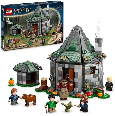 LEGO Harry Potter Hagrid Hut An Unexpected Visit, Brick House for Kids, 7 Characters, Building Toy, Magic Adventures, for Girls, Boys and Fans from 8 Years Old 76428