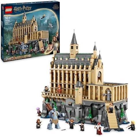 LEGO Harry Potter Hogwarts Castle: The Great Hall Collectible Set - 11 Minifigurines, Including Hermione Granger - Magical Gift for Boys, Girls and Fans 10 Years and Up 76435