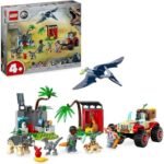 LEGO Jurassic World Le Centre de Sauvetage des Bébés Dinosaures, Jouet pour Enfants avec Figurines Triceratops, Ankylosaurus et Velociraptor, Cadeau pour Garçons et Filles Dès 4 Ans 76963