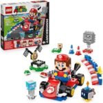 LEGO Mario Kart - Interactive Mario and Standard Kart - Circuit Game for Car with 3 Figures, Podium & Barriers - Gift for Boy, Girl & Video Game Fan from 7 Years Old 72043