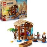 LEGO One Piece Le Bar du Village de Fuchsia - Jouet Bateau & Minifigurines de Luffy, Shanks, Makino - Accessoires Dont Affiche « Wanted » - Cadeau Anime pour Garçon ou Fille dès 8 Ans 75636