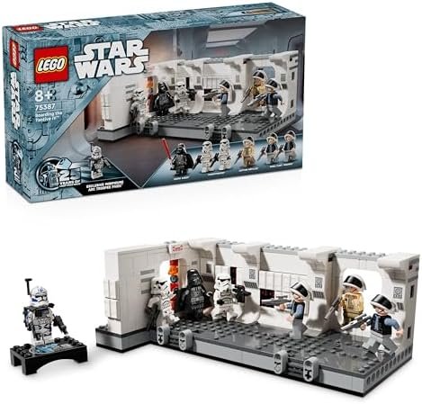 LEGO Star Wars 75387 Boarding Tantive IV - Interactive Building Game - Door Destruction Function - 7 Minifigures Including Darth Vader & ARC Trooper Fives - Gift for 8 Year Old Boy
