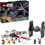 LEGO Star Wars 75393 TIE Fighter and X-Wing Combinable Construction Game with 2 Spaceships, 4 Minifigures & Droid Figurine - Original Gift for Boys from 9 Years and Fans