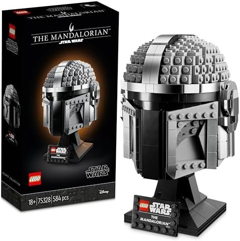 LEGO Star Wars Le Casque Du Mandalorien: Maquette à Construire pour Adultes - Maquette et Modélisme - Objet Décoratif à Collectionner - Cadeau Idéal pour Les Fans de Star Wars Hommes et Femmes 75328