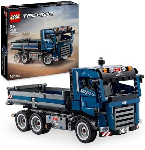 LEGO Technic Dump Truck – Construction Game for Boys and Girls from 9 Years with Blue Construction Vehicle – Birthday Gift Idea for Children Mechanical Lovers 42203