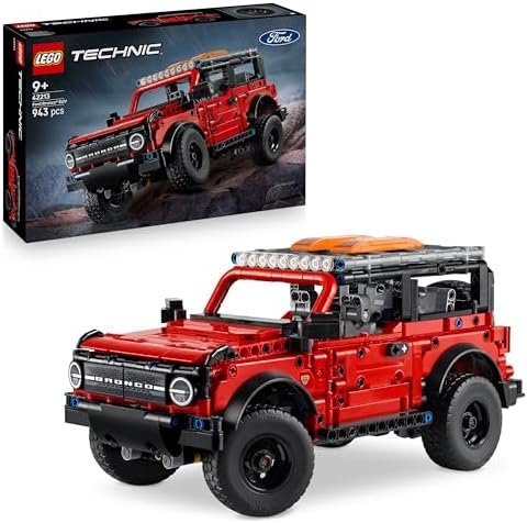LEGO Technic SUV Ford Bronco 4x4 Model Car Construction Set with Open Doors, V6 Engine, Suspension & Steering - Collector's Gift for Boys from 9 Years Old 42213