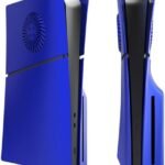 LiLiTok P5 Slim Protective Faceplates Case, Cooling Plate Shell Vented Skin Case Skin Cover for PS5 Slim Accessories 2023 Console Faceplates (Disc Edition Red)