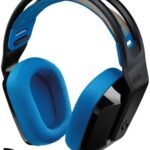 Logitech G G535 Lightspeed Wireless Gaming Headset - Lightweight Over-Ear Headset, Micro Flip-up Sound Disable Function, 33 Hours of Battery Life, PS5, PS4, PC, USB-C Rechargeable - Black/Blue