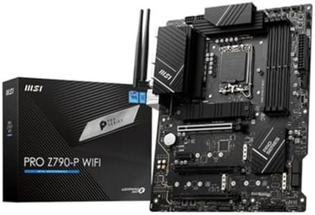 MSI Pro Z790-P WiFi Motherboard, ATX - for Intel 14th, 13th & 12th Gen Processors, LGA 1700-55A DrMOS, DDR5 Memory Boost 7000+MHz/OC, PCIe 5.0 & 4.0 x16, 4 x M.2 Gen4, Wi-Fi FI 6E, 2.5G LAN