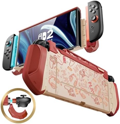 Mumba Coque pour Nintendo Switch 2 (2025) [Série Blade] Protection Robuste Dockable Poignée TPU [Joy-Con à Retrait Rapide] Accessoires Switch 2 Étui pour NS 2 7,9 Pouces, Arcade
