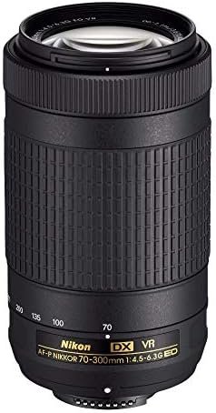 Nikon AF-P DX NIKKOR 70-300mm f/4.5-6.3G ED VR Lenses, Black