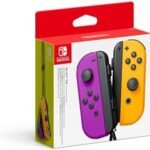 Nintendo Paire de Manettes Joy-Con Gauche Violet Néon/Droite Orange Néon 
