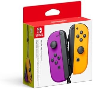 Nintendo Paire de Manettes Joy-Con Gauche Violet Néon/Droite Orange Néon [video game]
