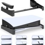 OIVO PS5 Horizontal Stand, Stand for PS5 Compatible with PlayStation 5/Slim/Pro Console Disc & Digital Editions with Screw Mount, Stable P5 Accessory Stand (Black)