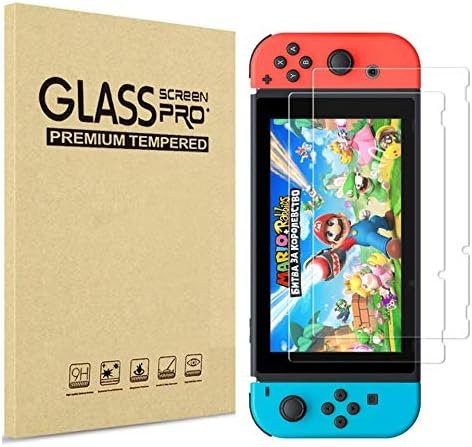PHONILLICO Pack of 2 Tempered Glass Screen Protectors for Nintendo Switch [Pack of 2]