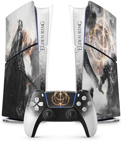 PS 5 Elden Circle Sticker, PS 5 Sticker, Console and Controller, Slim Digital Edition, MALENIA Skin (1 Controller)