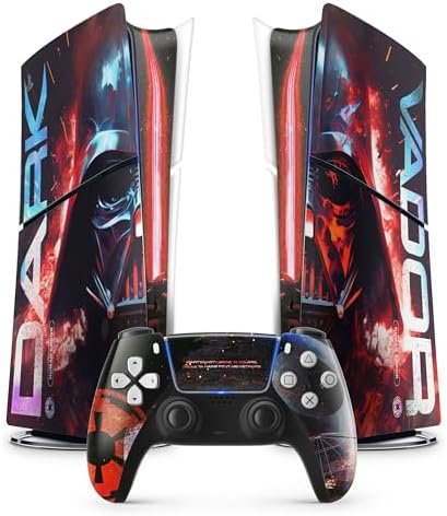 PS 5 Sith Sticker, PS 5 Gaming Sticker, Console and Controller, Slim Digital Edition, Skin Sith (1 Controller)