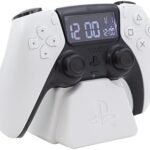 PlayStation Alarm Clock PS5 Controller - Official Sony Merchandise, Digital Alarm Clock White with Date, Gamer Gift, Room Decor