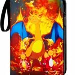 Pokemon Card Binder, Capacity of 50 Pages of 400 Cards, Card Holder, Card Organizer, Waterproof Leather Zipper Card Holder, Gift for Boys and Girls (PHL400)