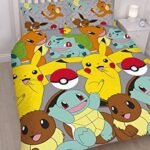 Pokemon Double Duvet Cover with Multi Coloured Print