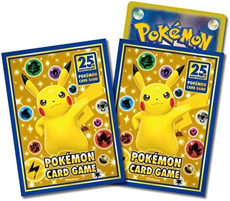 Pokemon TCG Card Sleeves 25th ANNIVERSARY CELEBRATIONS COLLECTION 64ct - Japanese Import