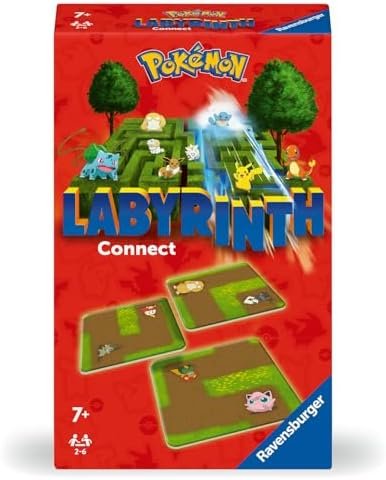 Ravensburger - Board Game - Pokémon - Labyrinth Connect - Family Board Game - Observation and Luck - Ages 7+ - 2-4 Players - 22579