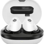 SteelSeries Arctis GameBuds for PlayStation - Wireless Gaming Earphones - 2.4GHz + BT 5.3, ANC/Transparency, IP55 Water Resistant, 40H Battery, Wireless Charging, PS5, PC, Switch 2 - White