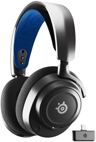 SteelSeries Arctis Nova 7P Multi-Platform Wireless Gaming Headset - Magnetic Neodymium Speakers - Bluetooth and 2.4GHz Simultaneous - 38h Battery Life - Micro ClearCast Gen2 IA- PS5, PC, Switch,