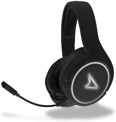 Steelplay Impulse Wireless Gaming Headset - PC/Switch/Mobile (Bluetooth) and PS4/PS5/Xbox One & Series (3.5mm Jack) - Detachable Mic, 28H Battery, Lightweight, Comfortable, Built-in Controls, Black