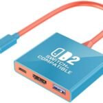 Switch 2 TV Dock for Nintendo Switch 2 (2025), Switch 2 TV Adapter Support 4K/60Hz HDMI 2.0A, USB 3.0 Port PD100W, Compatible with Switch 2/Switch/OLED