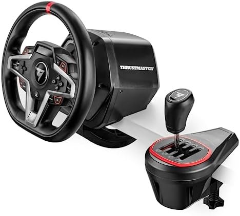 Thrustmaster T248R et Levier de Vitesses TH8S | Pack Course Pro pour PlayStation 5, PS4, et PC