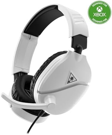 Turtle Beach Recon 70 Xbox Console Blanche Casque de gaming multiplateforme pour Xbox Series X, Xbox Series S et Xbox One, PS5, PS4, PS4 Pro, PC et Appareils Mobiles avec prise 3,5 mm