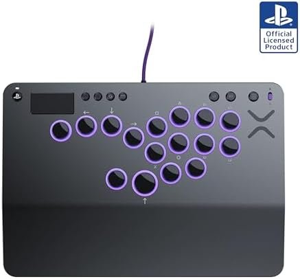 Turtle Beach Victrix Pro KO Leverless All Button Fight Stick for PlayStation 5, Officially Licensed PS5|PS4, Windows 10/11 PC, Customizable eSports Tournament Ready Controller, Gray