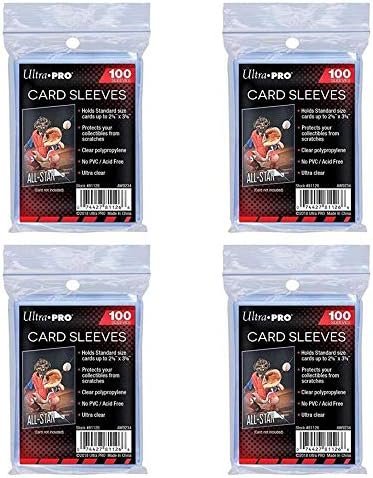 Ultra Pro 400 Standard Penny Card Sleeves for Trading Cards Like Pokemon Magic Cards - Standard Size - Clear