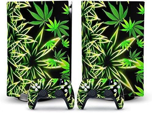 Peau Décalcomanie Console pour PS 5 Édition Disque 2 Contrôleurs Enveloppes Couverture Vinyle Version Disque pour PS5 46929 sans Bulles sans Mousse Anti-Rayures