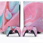 pour PS5 Skin Disc Edition Anime Console Et Contrôleur Vinyl Cover Skins Wraps pour PS 5 Disc Version(7379) sans Bulles sans Mousse Anti-Rayures