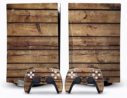 Peau Décalcomanie Console pour PS 5 Édition Disque 2 Contrôleurs Enveloppes Couverture Vinyle Version Disque pour PS5 40120 sans Bulles sans Mousse Anti-Rayures