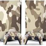 Peau Décalcomanie Console pour PS 5 Édition Disque 2 Contrôleurs Enveloppes Couverture Vinyle Version Disque pour PS5 02618 sans Bulles sans Mousse Anti-Rayures