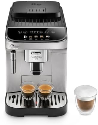 De'Longhi Magnifica Evo Coffee Bean Machine ECAM292.33.SB, Espresso and Cappuccino Machine, Silver [Amazon Exclusive], Coffee