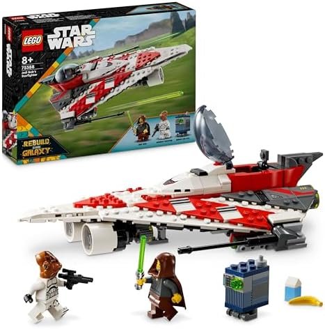 LEGO Star Wars Jedi Bob Star Hunter - Buildable Vehicle for Kids - Brick Ship with Collectible Minifigures - Gift for Girls and Boys 8+ Years 75388